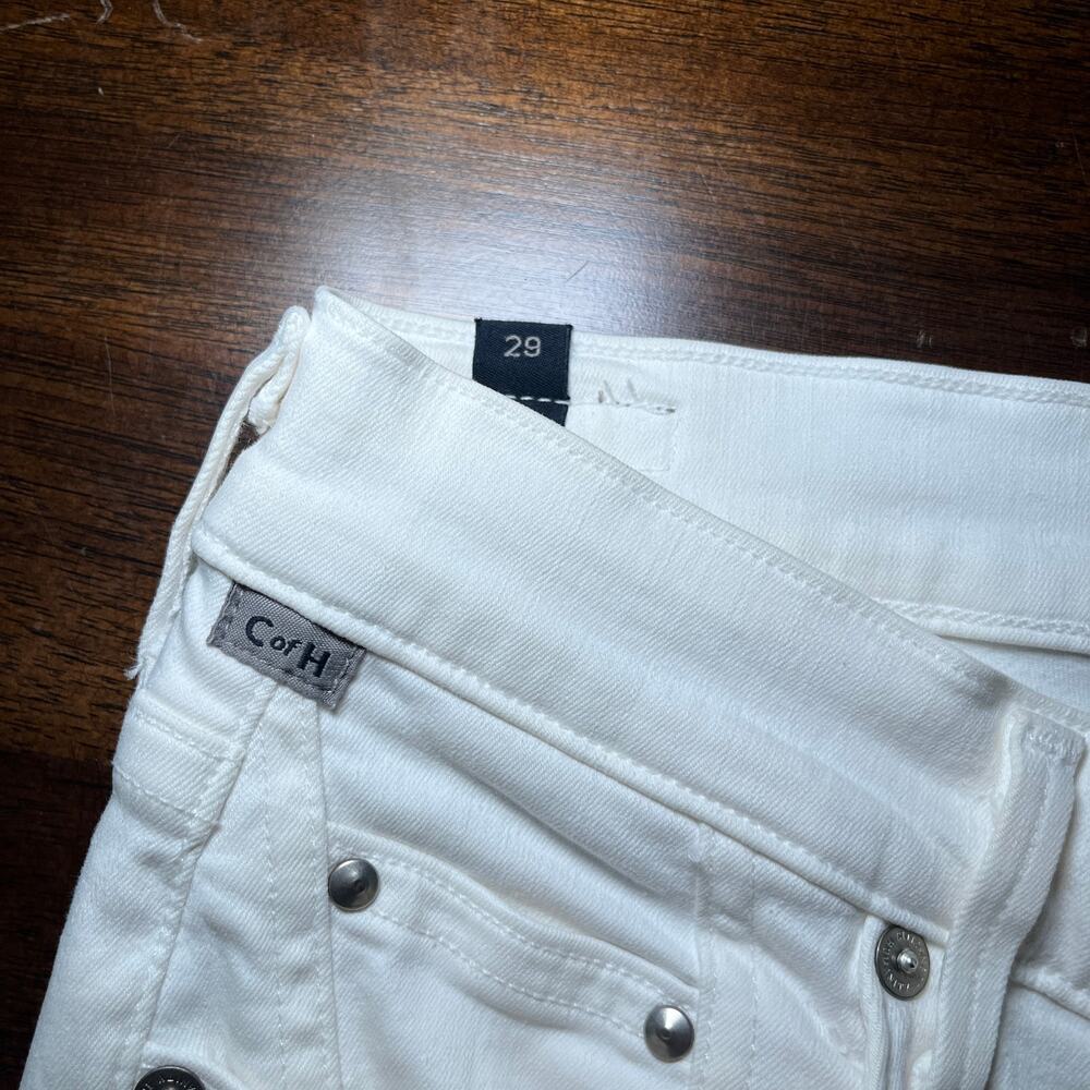 Citizens of Humanity Skinny Jeans Rocket Crop High Rise White Sculpt Size 29 - Picture 8 of 13